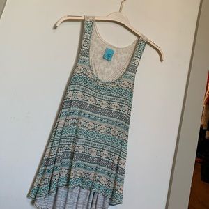 Tribal Tank with Lace back detail